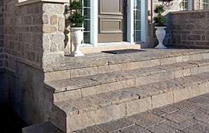 concrete overlays for restoring damaged steps